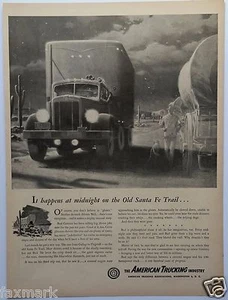 Ilustración publicitaria de The American Trucking Industry 1948 de Alan Hughes - Imagen 1 de 3