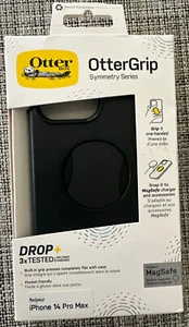 OtterBox - OtterGrip Symmetry Series Hard Shell Case for iPhone 14 Pro Max-Black - Picture 1 of 7