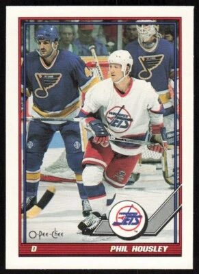 1991-92 O-Pee-Chee #395 Phil Housley Winnipeg Jets - Image 1 of 2