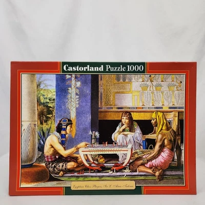 New Open Box Castorland "Egyptian Chess Players" 1000 Pc Puzzle See Desc** - Image 1 of 4