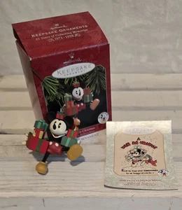 Hallmark Keepsakes Disney Ornament Ready for Christmas Mickey Mouse 1998 - Picture 1 of 4