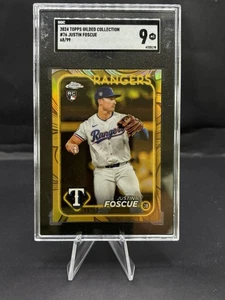 2024 Topps Guilded Topps Chrome SGC 9 Mint Justin Foscue RC 99 #76 - Bild 1 von 2