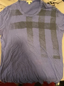 Camisa Burberry Brit azul marino para mujer grande pequeña cuello redondo - Imagen 1 de 4