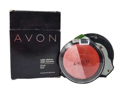 Avon satin deluxe BLUSH powder - Pink Neutral Duo - 0.20 oz  - New in box - Image 1 of 3