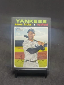 2025 Topps Heritage Aaron Hicks Short Print #489 New York Yankees - Bild 1 von 2