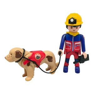 sympa Secours en Montagne + chien Playmobil ( pompier ) 0572 - Imagen 1 de 1