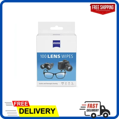 ZEISS Lens Wipes - 100 Pre-Moistened Eyeglass Cleaning Wipes