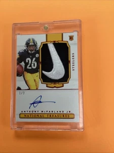 2020 Panini National Treasures RPA Anthony McFarland Jr 1/2 Nike Swoosh - Bild 1 von 4