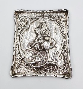 KUNSTHANDWERK NACHTSCHULE MASSIV SILBER FEE ANSTECKNADELSCHALE um 1910 - Bild 1 von 7