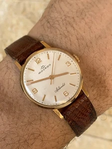 Reloj Movado Splendit Años 60 De Colección Como Nuevo Raro Oro Tapa Manual 30mm Unisex - Imagen 1 de 24