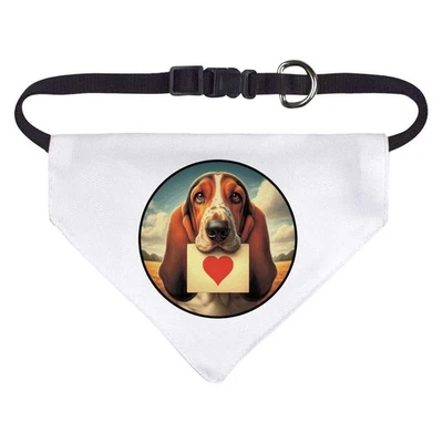 'Basset Hound Love Note' Dog / Cat / Pet Bandana (PD053085) - Image 1 of 4