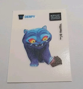 KPOP DEMON HUNTERS GS25 Official Sticker PhotoCard #39 Derpy Rare - Bild 1 von 3