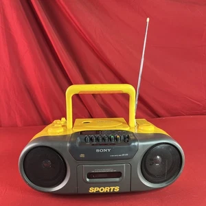 Sony (CFD-970) Water Resistant Boombox CD, Radio, Cassette-Corder - Tested READ! - Picture 1 of 14