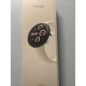 Google Pixel Watch 3 3rd Gen 41mm WiFi Cellular GPS Porcelain Silver New - Picture 1 of 2