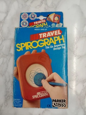Travel Spirograph 1989 Parker Kenner Tonka Vintage Toys Retro Rare  - Image 1 of 3