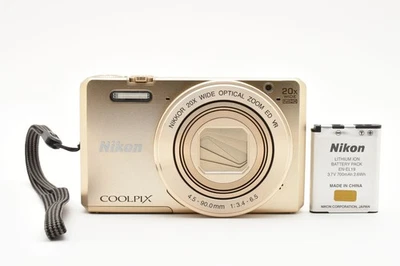 [完好]尼康 COOLPIX S7000 1600 万像素金色 Wi-Fi 紧凑型数码相机日本 #252987 — 第 1/4 张图片