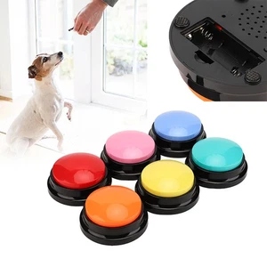 6er-Set Buzzer mit Aufnahmefunktion Recordable Talking Button Buzzers für Hunde - Bild 1 von 8