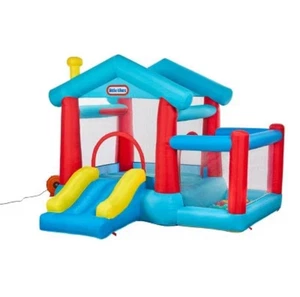 Casetta gonfiabile Little Tikes Play casetta da gioco rimbalzo casa palla pozzo uso esterno - Foto 1 di 1