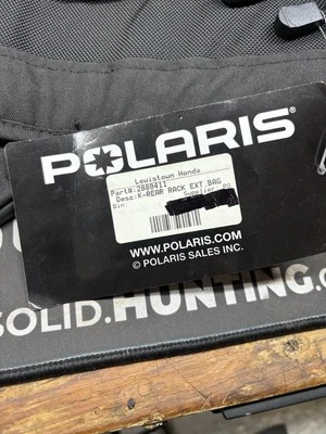 NEW OEM POLARIS SPORTSMAN ATV REAR RACK EXTENDER BAGS SET OF 3, BLACK - 2889411 - Image 1 of 4