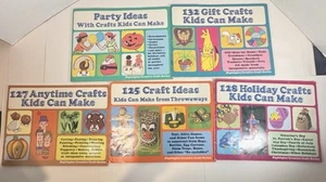 Vintage 1980 Kids Craft Project Book Set Of 5 Highlights Creative Crafts Series - Picture 1 of 4