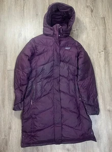 Parka Patagonia Down With It para mujer mediana acolchada 600 plumón relleno púrpura - Imagen 1 de 15