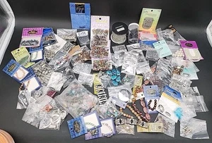 Lot Stone Glass Crystal Beads, Chain, Etc - Picture 1 of 22