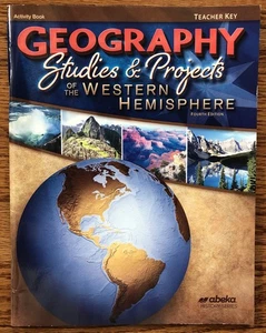 Abeka Geography Studies and Projects of the Western Hemisphere 4th Ed Answer Key - Picture 1 of 14
