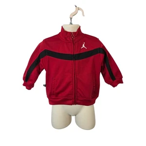 Jordan Trainingsjacke rot schwarz 12M Kleinkind Baby Reißverschluss sportlich Aufwärmen / B53 - Bild 1 von 7