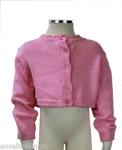 JACADI Girl's Balade African Marigold Long Sleeve Cardigan Sz: 10 Years NWT $58 - Imagen 1 de 2