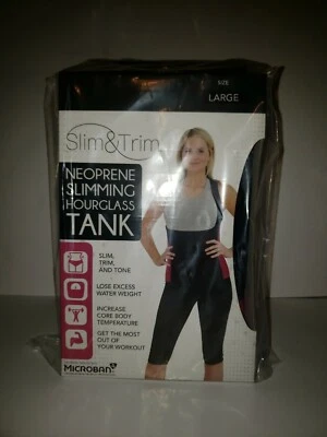 Camiseta sin mangas adelgazante reloj de arena de neopreno sellada talla grande nueva con etiquetas en caja Foto 1 de 4