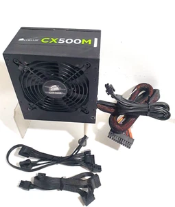 Corsair CX500M 75-002017 ALIMENTATORE 500 W WATT POWER ATX 12V per pc computer - Photo 1/5