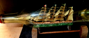 VINTAGE SHIP IN A BOTTLE-LOCH TORRIDON 12 INCHES LONG-WELL DONE - Picture 1 of 3