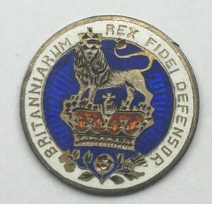 GREAT BRITAIN SILVER SHILLING 1826 ENAMELED BACK - Picture 1 of 2