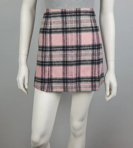 Falda Lápiz New Look Marca Talla 12 Cuadros Ajustada Corta Años 90 Y2K Rosa Gris Dividido - Imagen 1 de 12
