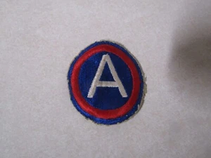 MILITARY PATCH US ARMY COLORED SEW ON WW2 ERA NO GLOW 3RD ARMY - Picture 1 of 2