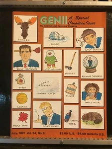 Edición especial canadiense revista Genii Magicians julio 1991 contenido página foto - Imagen 1 de 3