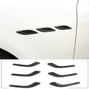 Real Carbon Fiber Side Door Air Vent Cover Trim 6pcs for Maserati Ghibli 14-21