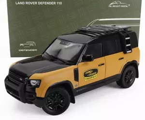 Quasi reale 1/18 Land Rover nuovo Defender 110 2023 giallo nero ALM810810 - Foto 1 di 11