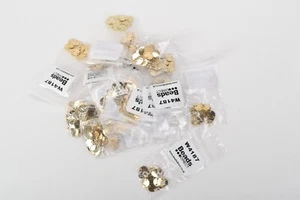 Job Lot 20 Gold Disc Chain 8mm - Jewellery Making - Picture 1 of 3