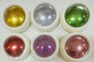 6 Colors Metallic Mirror .Chrome Powder Set Solid Chrome Nail Powder Set. - Picture 1 of 1