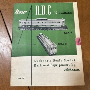 1954 Athearn Scale Model Railroad Equipment Catalog Now RDC's Available - Picture 1 of 3