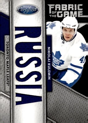 Nikolai Kulemin - 2011-12 Panini Certfied Fabri Of The Game /25 Card #136 - Image 1 of 2