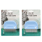 2 Pcs Fine Tooth Comb Pet Beauty Grate Area Cat Grooming Tools