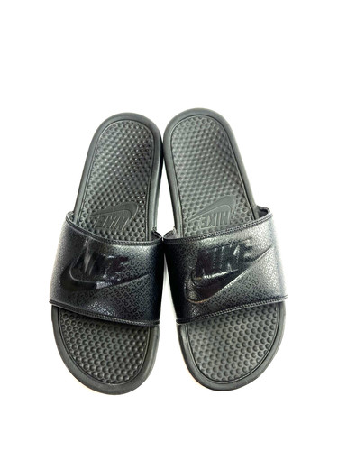Sandali Nike Benassi JDI tripli neri slides da uomo taglia 12 stile 343880 001
