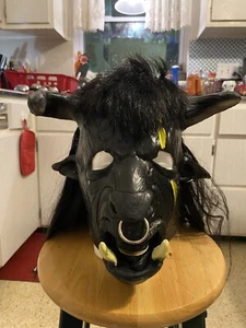Black Taurus Signed Lucha Libre Mask BAS COA AAA ROH Impact Beast Mortos Auto'd - Picture 1 of 5
