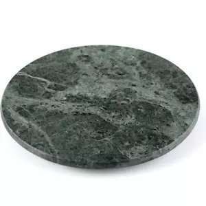 Creative Home Natural Marble Round Trivet Cheese Board Dessert Serving Plate 8" - Picture 1 of 6