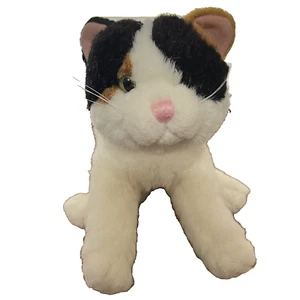 Dakin CALICO Kitten Plush Animal 10” Green Eyes Brown  Black Stuffed Toy - Picture 1 of 7