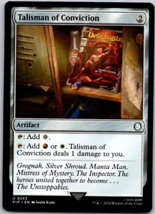 Magic the Gathering Talisman of Conviction Fallout Commander MTG Free Shipping! - Picture 1 of 1