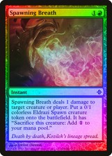 Spawning Breath FOIL Rise of the Eldrazi HEAVILY PLD Red Common CARD ABUGames