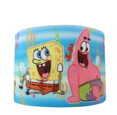 3" Grosgrain Ribbon 5 yards Spongebob cartoon - Image 1 of 2